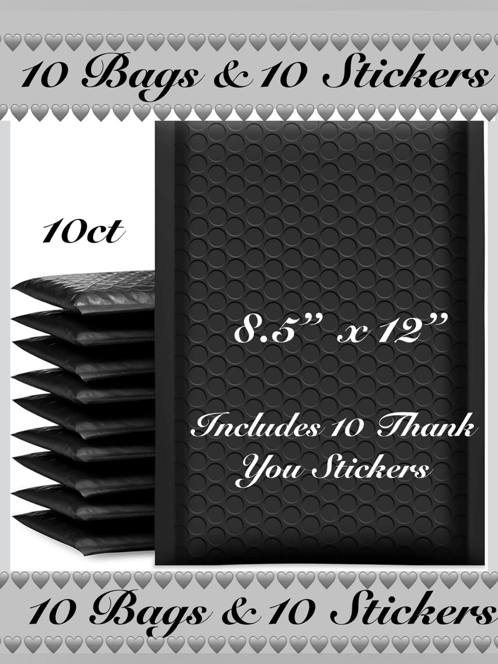 20ct Shipping Package 🆕
10~ 8.5” x 12” bubble mailers
10~Assorted -TY Stickers